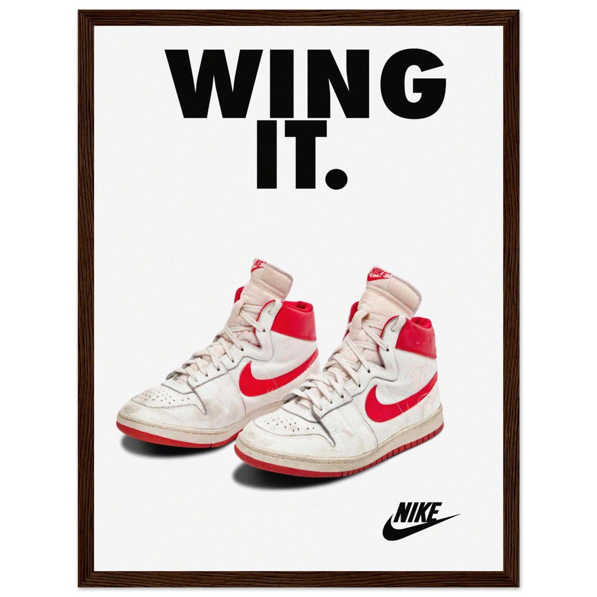 Nike Air Jordan 1 Vintage Sneaker Poster – interior presentation