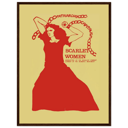 Revolutionary art poster depicting women workers and socialist ideals, perfect for activist spaces, classrooms, and community walls.